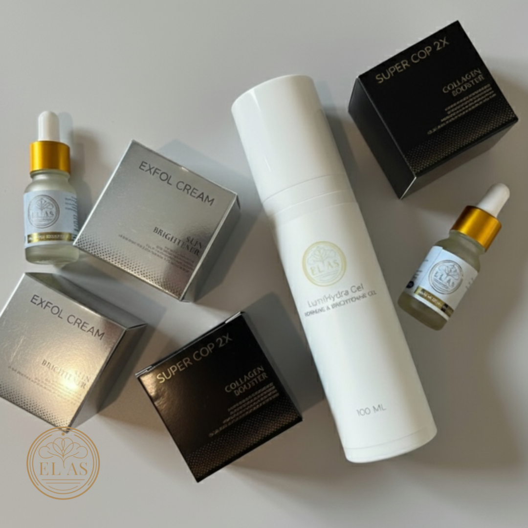 เซ็ตครีมกลางวัน + ครีมกลางคืน + เซรั่ม 2 เซ็ตราคาพิเศษ แถมฟรี Elas Lumi hydra gel